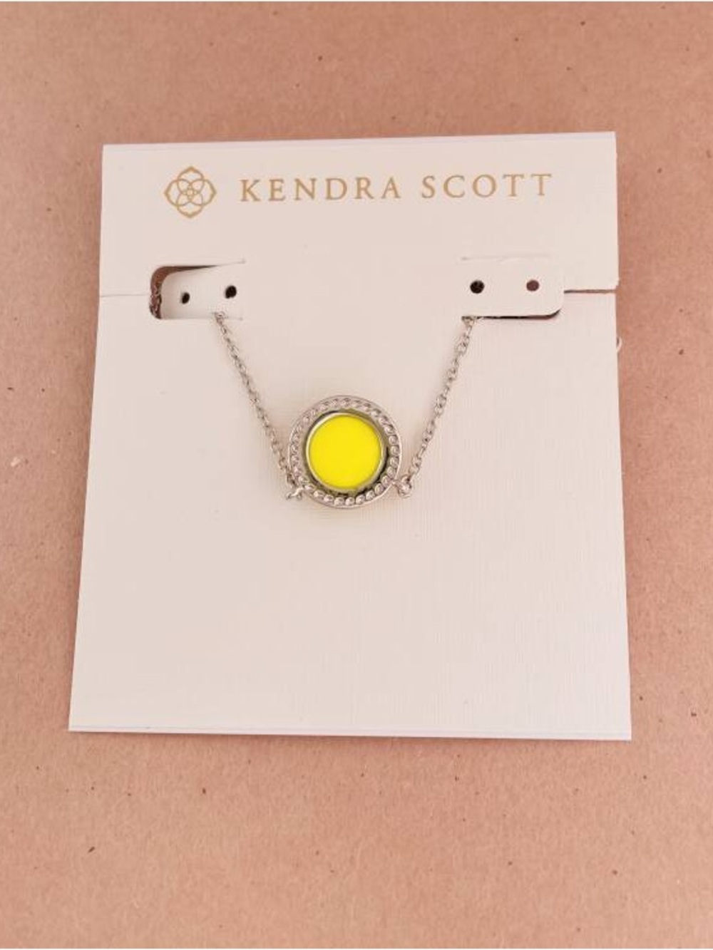 Kendra Scott Softball Silver Short Pendant Necklace - Picture 2 of 2